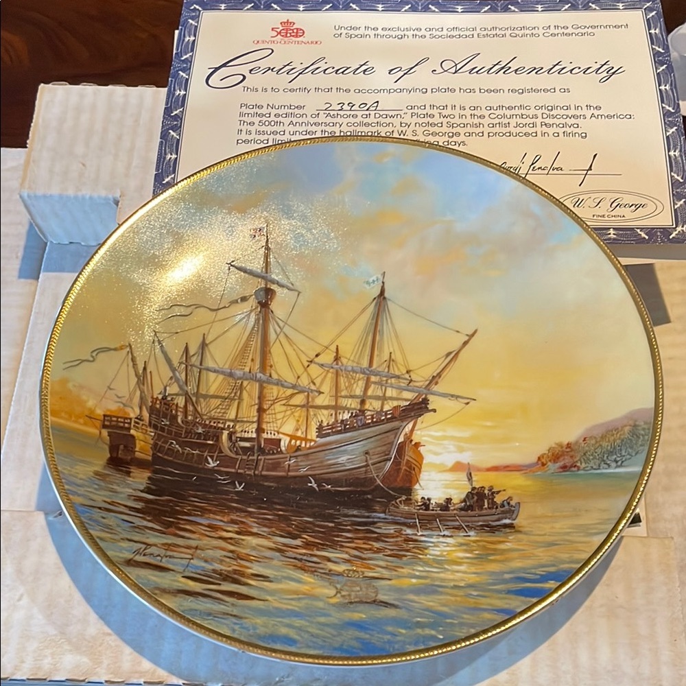 George Nautical Art Ceramic Plate